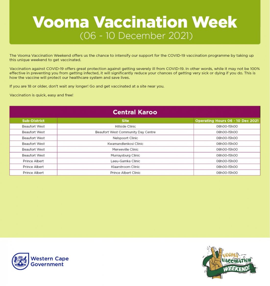Vooma Vaccination Week 6 to 10 December 2021 Cape Rural Central Karoo FF6jhFIXwAwtQcp.jpg