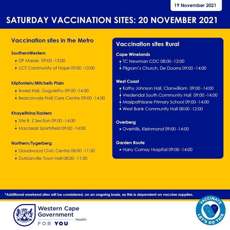 Western Cape Saturday 20 November Covid-19 vaccination sites.jpg