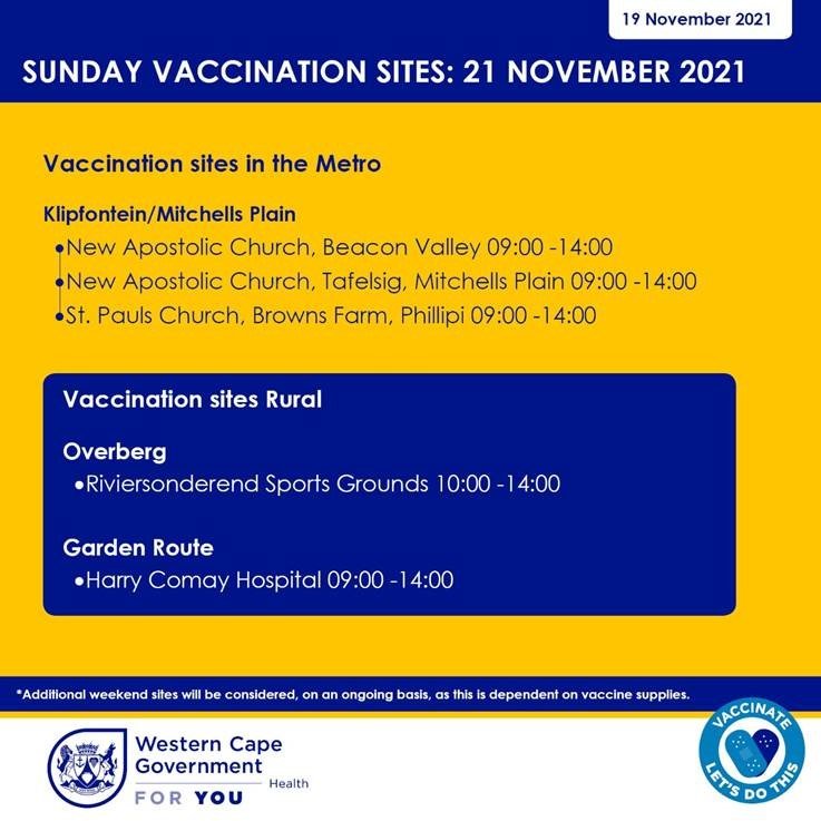 Western Cape Sunday 21 November Covid-19 vaccination sites.jpg