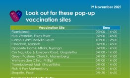 Pop-up vaccination sites open for you today 19th November 2021 in the Western Cape FEiU14yWYAIeNKz.jpg
