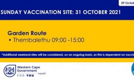 WCG Sunday public vaccination site Garden Route - 31 October 2021.jpg